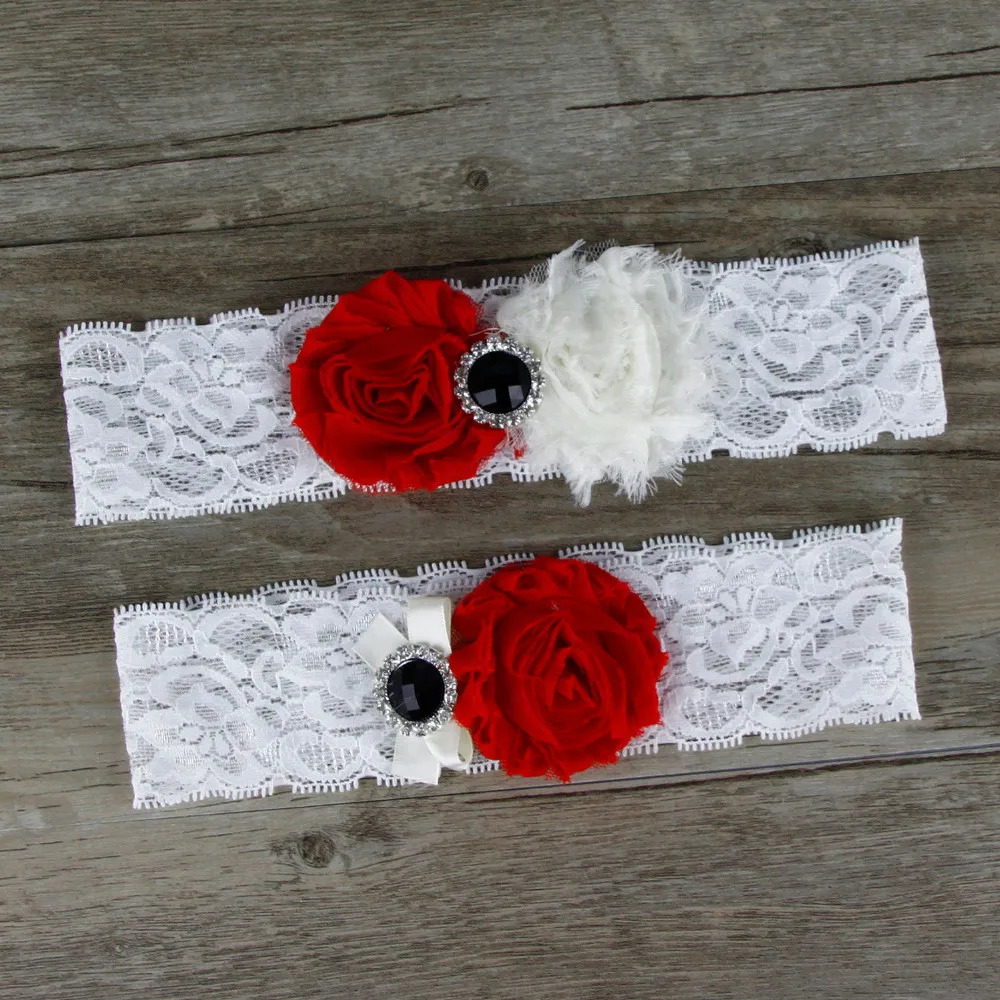 1 пара комплект свадебной подвязки красная Свадебная Кружевная подвязка стрейч подвязка винтажная подвязка