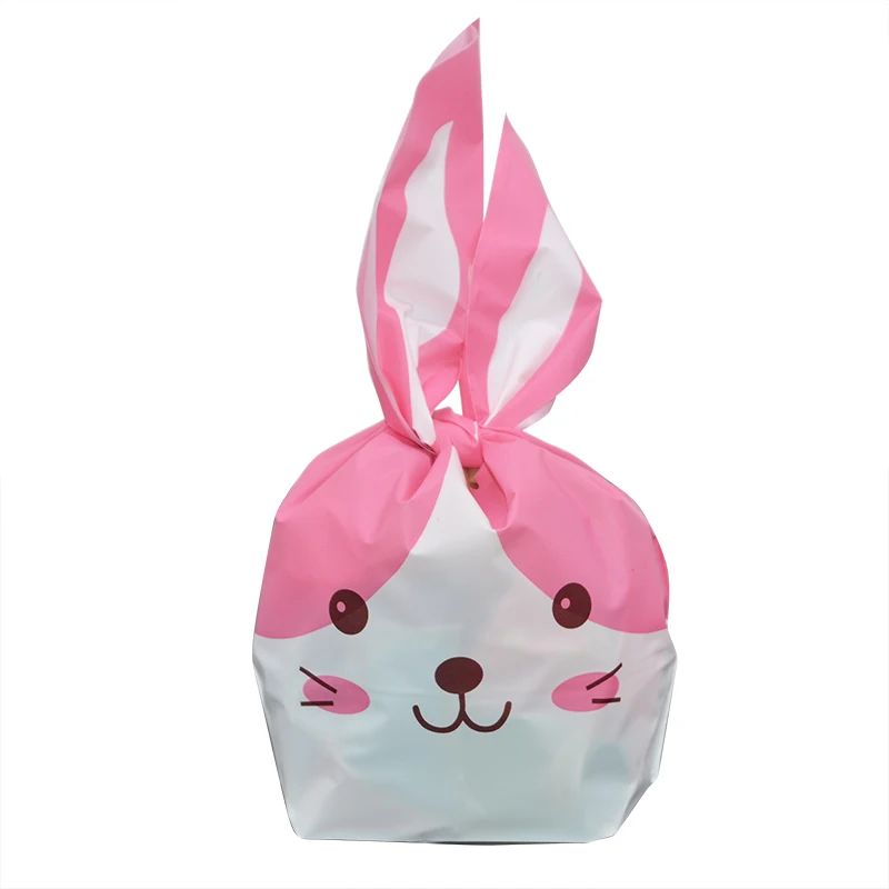 25 шт. длинные заячьи кроличьи уши пакеты для печенья конфеты упаковочный пакет для печенья свадебный подарок сумки для еды день рождения Пасхи вечерние принадлежности - Цвет: B06