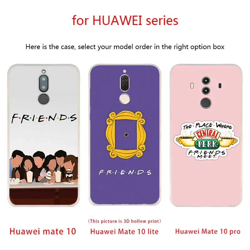 Чехлы для телефонов Perk coffee friends tv для huawei mate 30 20 10 Lite Pro, мягкий силиконовый чехол Y9 Nova 5T 5i 4 5 Pro