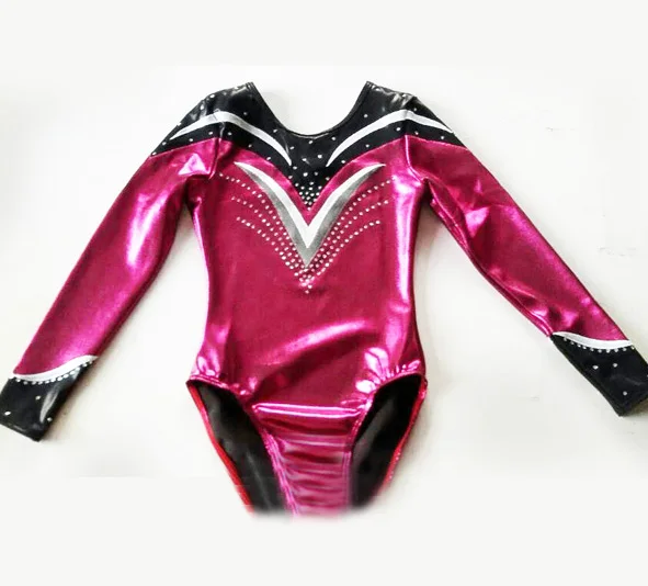 Hot sale! women long sleeve gymnastic leotard wear mystique fabric