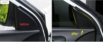 

Lapetus Accessories Fit For Renault Kadjar 2016 2017 2018 Front Pillar A Triangle Molding Cover Kit Trim Matte Carbon Fiber ABS