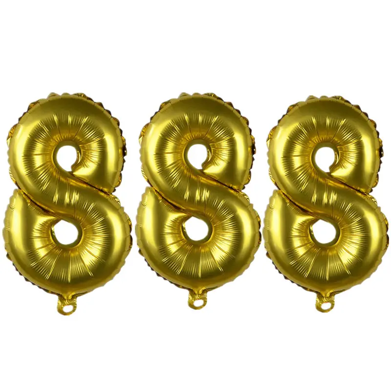 Воздушные шары из фольги с цифрами 16 дюймов, золотые воздушные шары с цифрами на день рождения, свадебные украшения, воздушные шары с цифрами на год, вечерние шары 75Z