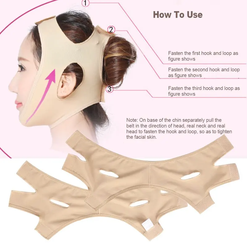  1Pcs Wrinkle V Face Chin Cheek Lift Slimming Belt Face Mask Bandage Ultra-thin Strap Brand Slim Pat