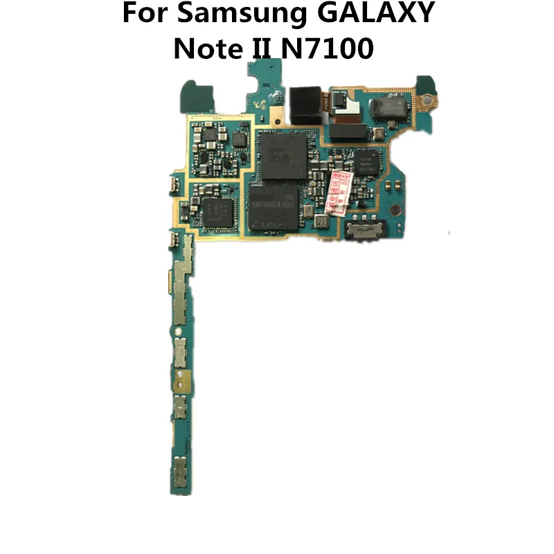 Full Working Original Used EU Version & Unlocked Board For Samsung GALAXY Note II N7100 Motherboard Logic Mother Board Plate
