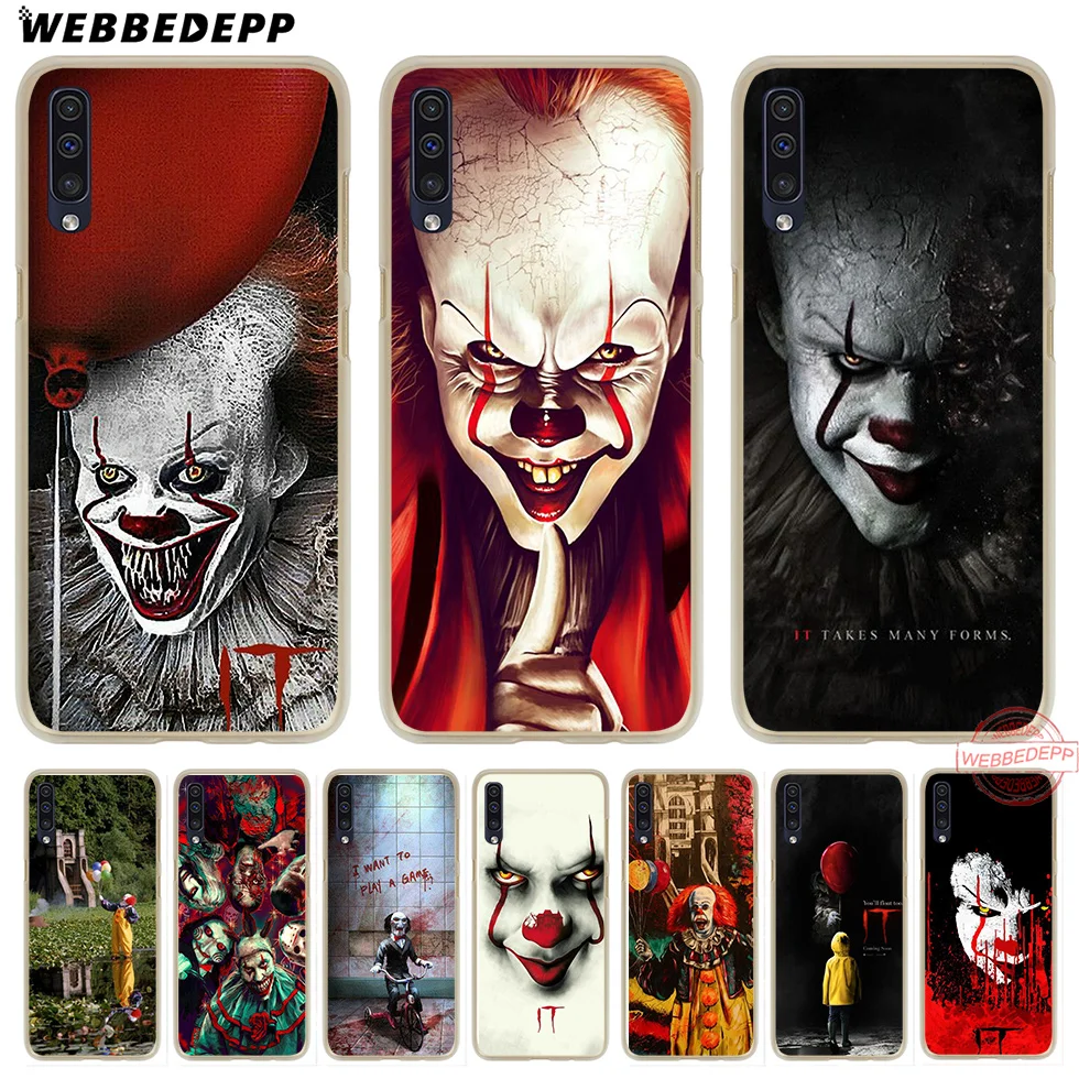 

WEBBEDEPP Pennywise The Clown Horror Hard Case for Samsung A50 A10s A20s A30s A40s A50s A60 A70 M10 M20 M30 M40