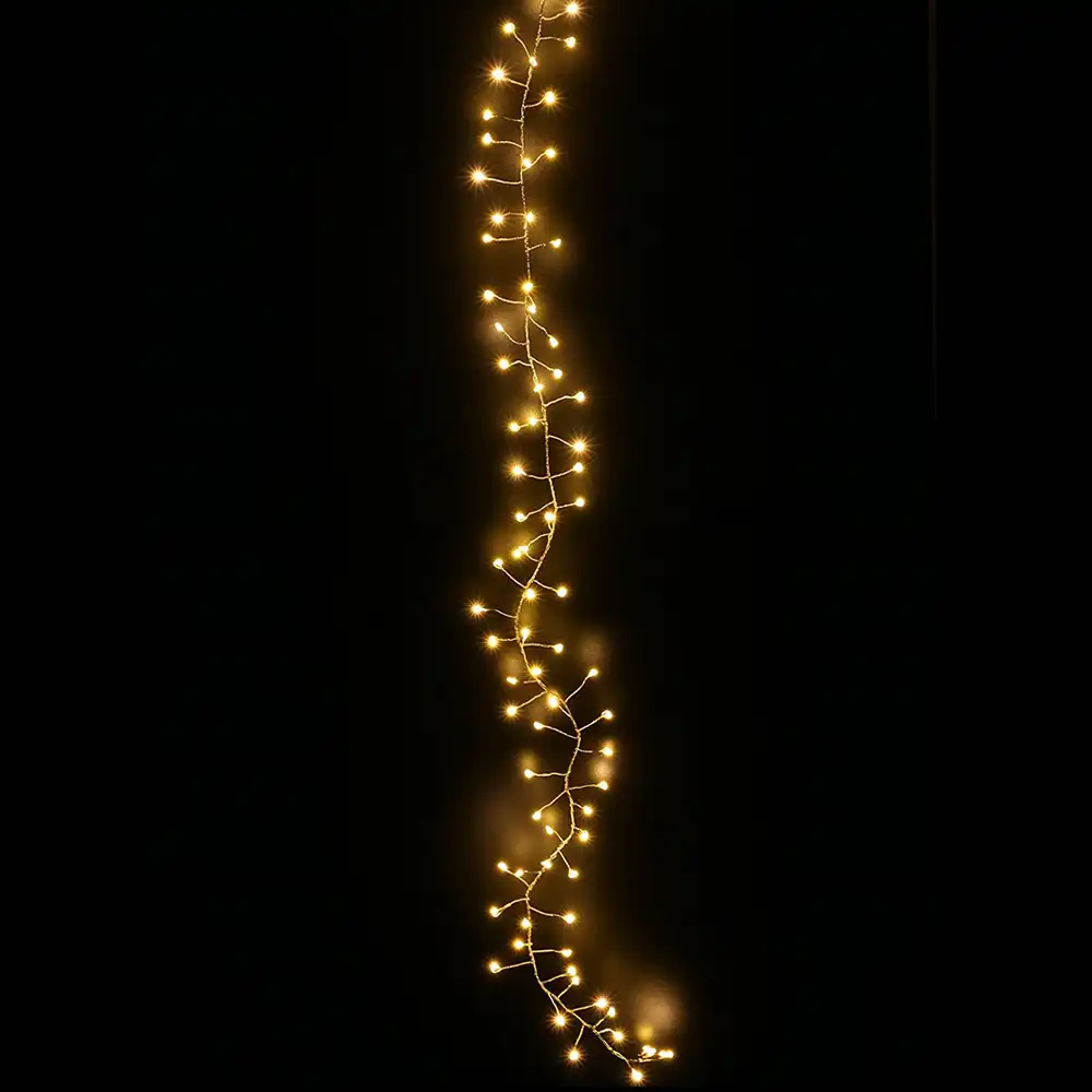 copper cluster string lights