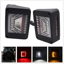 Nuovo Wrangler Freno Posteriore della Coda Luce di Retromarcia Lampade per Jeep Wrangler JK Sahara Libertà Rubicon 2007-2018 di Coda A LED luci