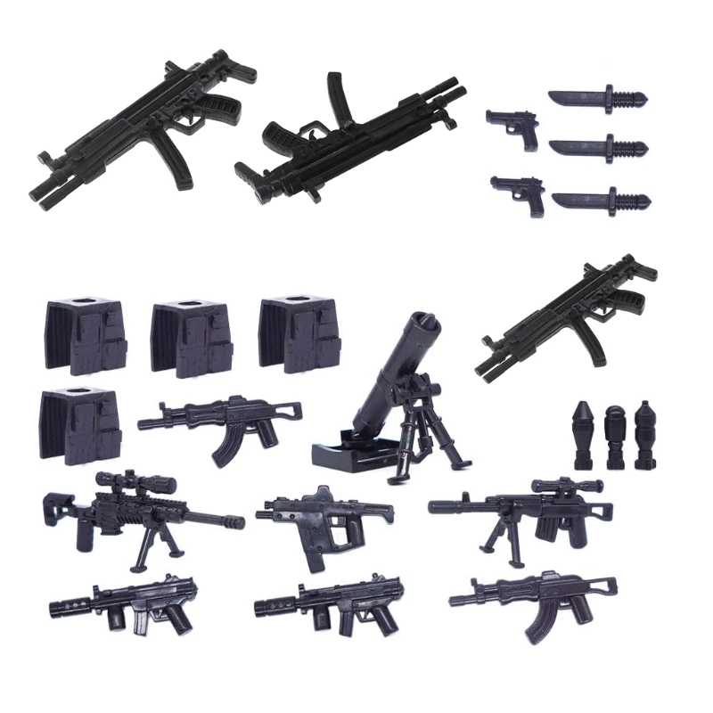 10 шт./компл. моделирование машина пистолет-пулемет модель армейский пистолет модели, игрушки для детей
