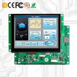 8,0 "сенсорный дисплей Встроенный ЖК дисплей модуль с UART последовательный интерфейс + плате контроллера программы для компьютера
