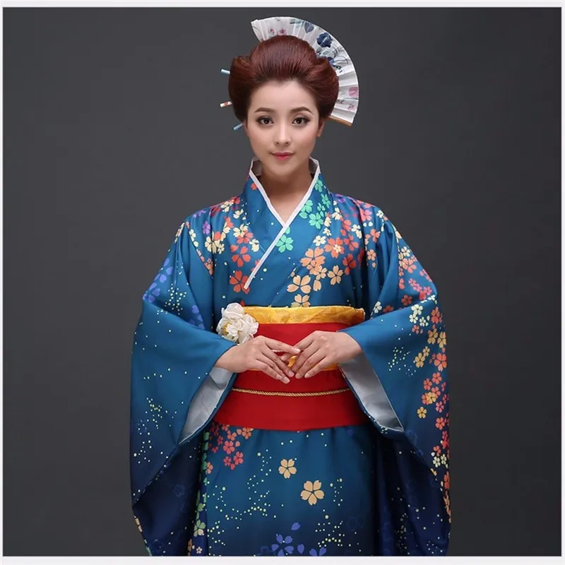 High Quality Japanese Women Kimono Yukata With Obi Sexy Women S Bar