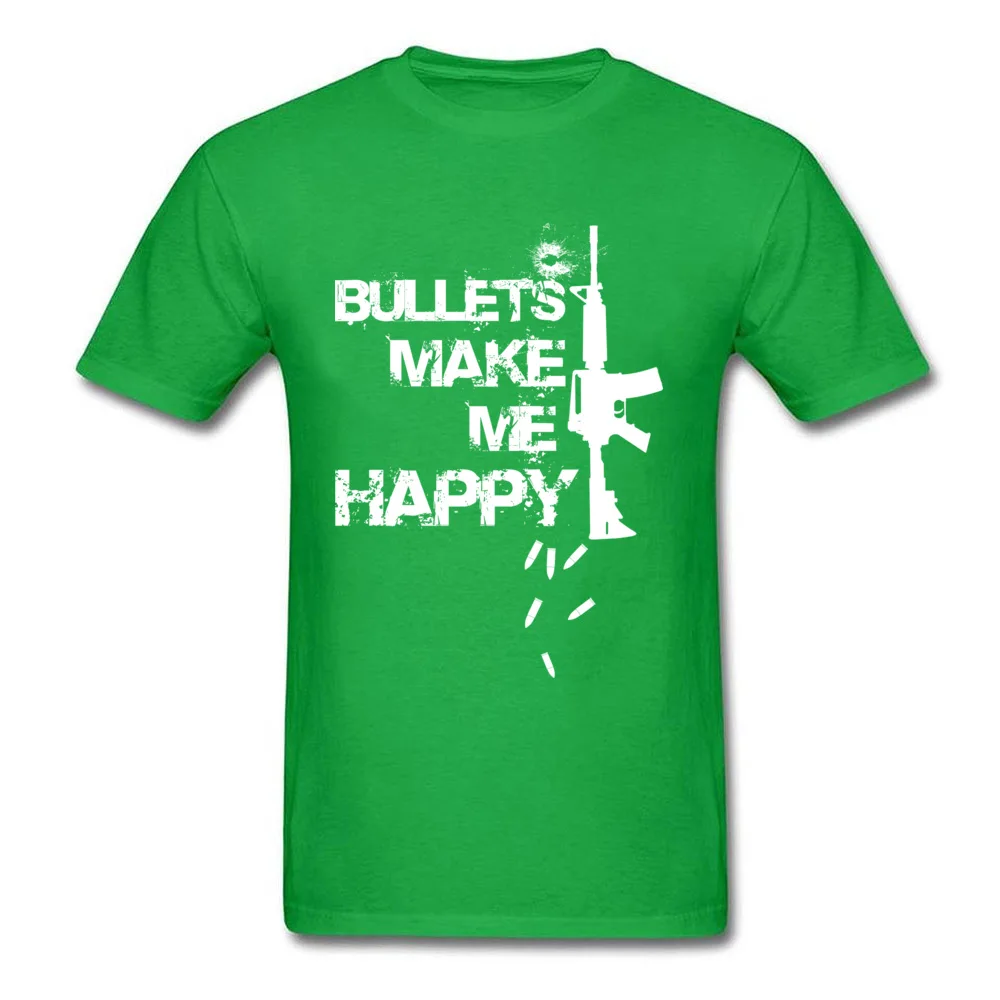 Черные модные футболки AWM Gun BULLETS MAKE ME HAPPY 100% хлопок вырез лодочкой русская рука AK 47