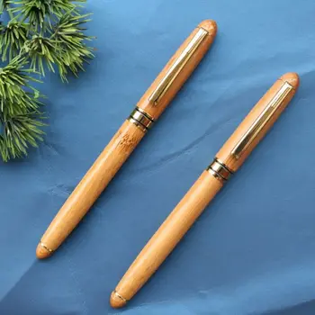 

new wooden Bamboo recycled Eco fountain pen sign pen high quality gift pen to teacher colleague business meeting gift S18145