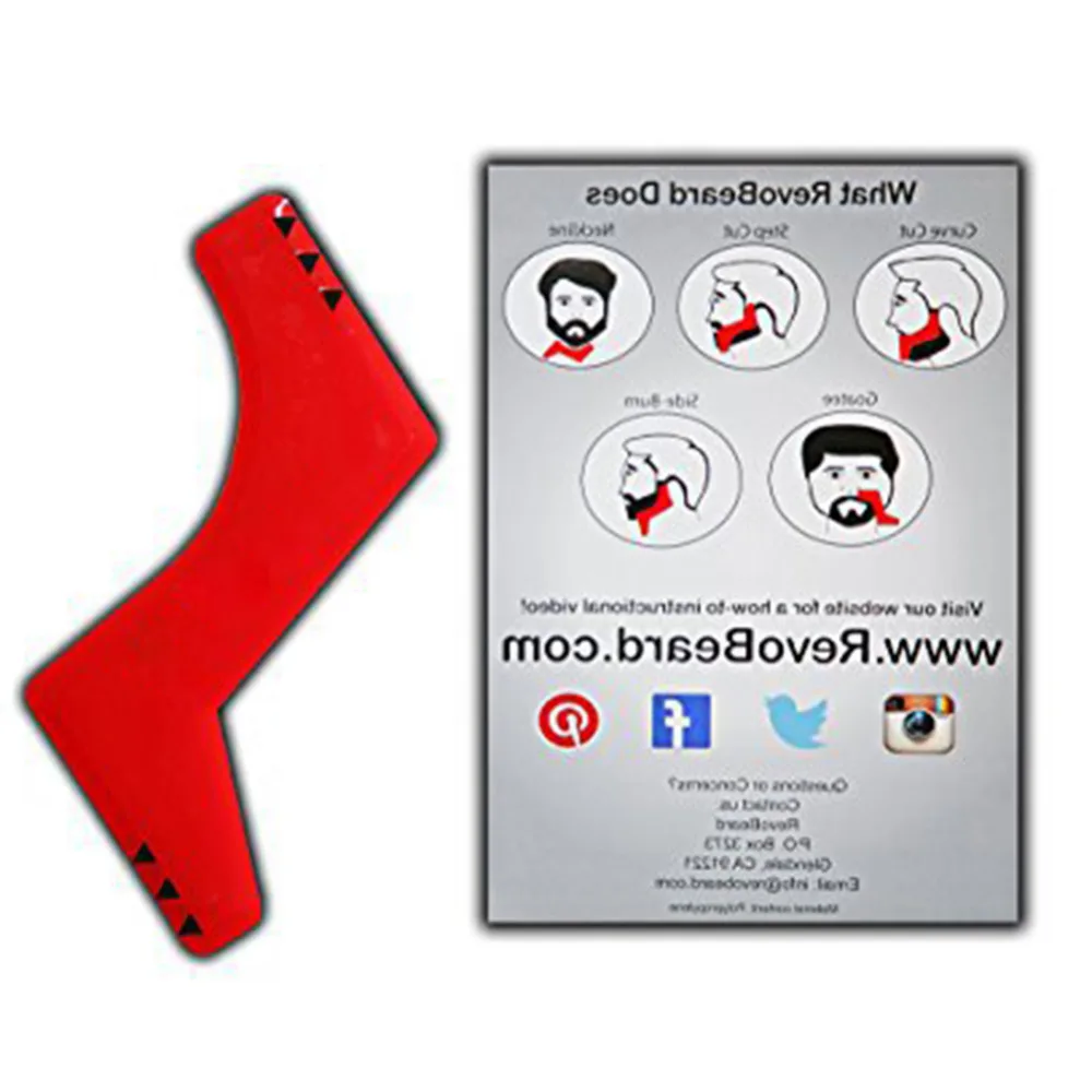 Красная профессиональная расческа для укладки шаблонов инструменты для кардинга расчески для усов и бороды кисть инструмент для бритья