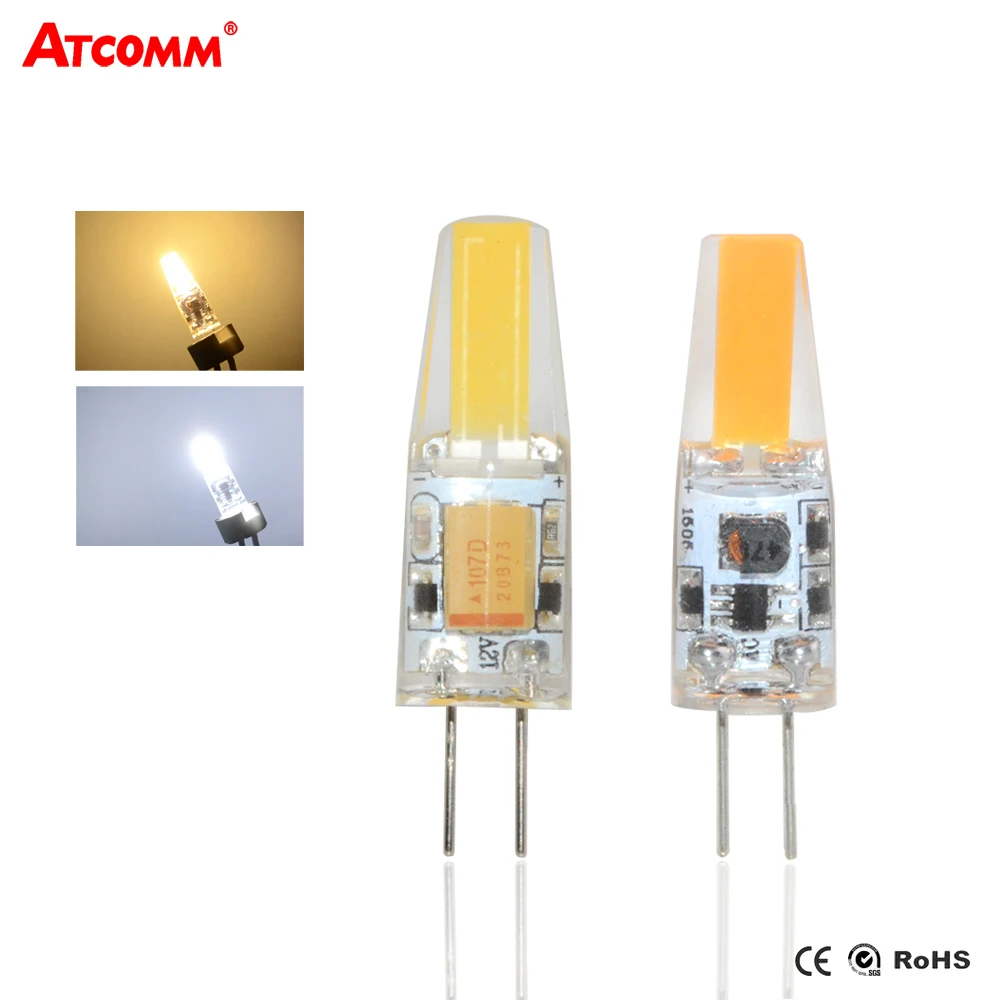 

6W G4 LED Diode Chandelier Lamp AC/DC 12V High Lumen No Flicker G4 LED Light Emitting Diode Bulbs Spotlight Silicone bombillas