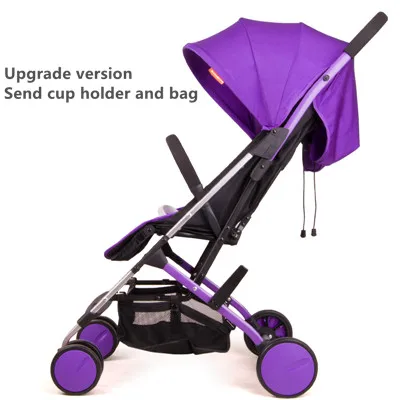 Детская коляска с зонтиком, светильник для детской коляски, переносная детская коляска для путешествий, может быть в самолете - Цвет: F