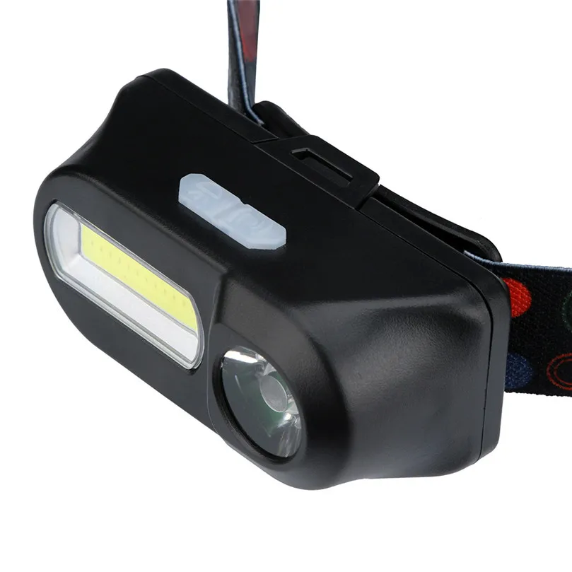 Mini Waterproof XPE COB LED 6-mode Headlight Headlamp USB Rechargeable 18650 Battery Head Light Lamp Flashlight for Outdoor@15