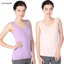 Новое поступление, женские топы, модал, летние сексуальные майки без рукавов, u-образный стиль, жилет размера плюс, 6XL, большой размер, яркие цвета, Повседневная Женская майка