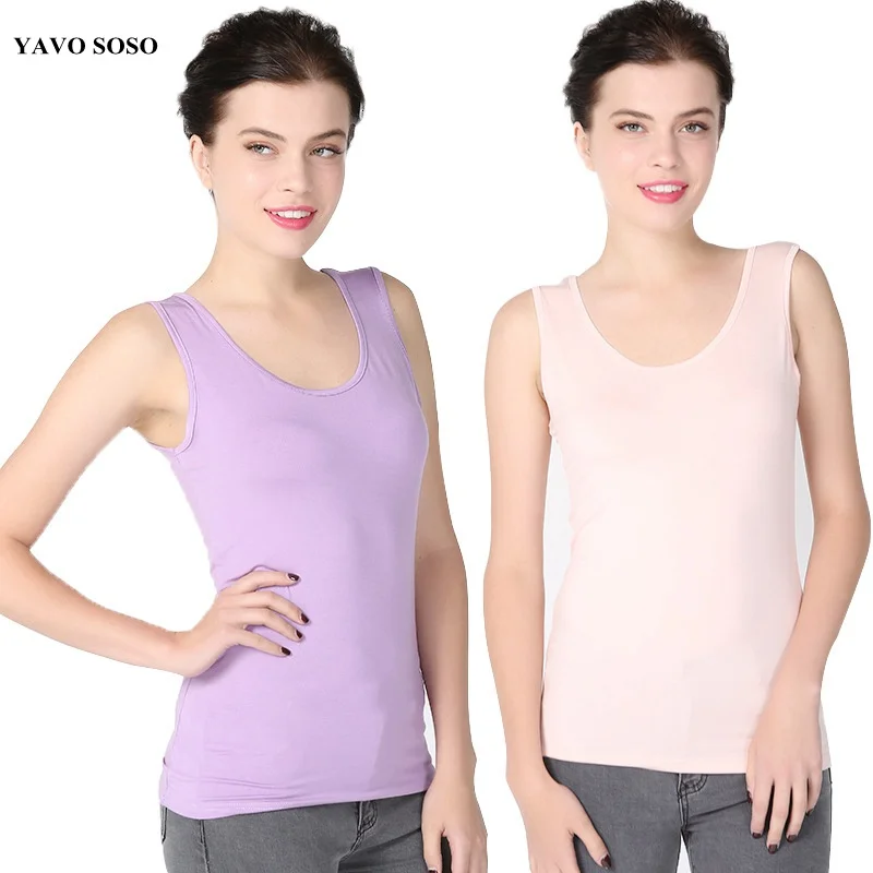 

New Arrival Women Tops Modal Summer Sexy Sleeveless Camis U style Vest plus size 6XL Big Size Candy colors Casual Women's Tank