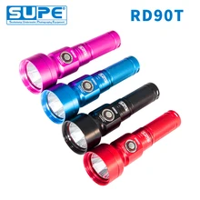 SUPE Scubalamp RD90T 1800 люмен подводный поисковый светильник для подводного плавания светильник для фотосъемки фокусирующий светильник с затемнением угол рассеивания света 15