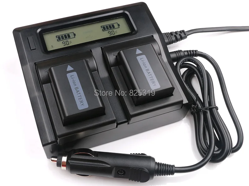 2pc 7.4V 1080mAh NP-FW50 rechargeable Camera batteries+Dual Digital Charger for Sony A7 ILCE-7 A7K ILCE-7K A7M2 ILCE-7M2