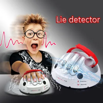 

Electric Shock Test Tricky Lie Detector Finger Polygraph Machine Music Shocking Liar Truth Dare Gags Practical Jokes Party Prank