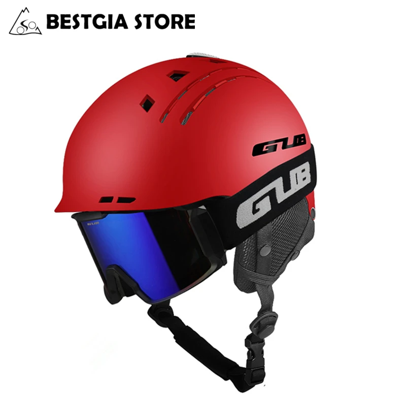 

GUB New Skiing Helmet Sports Safety Ski Snowboard Helmet Ultralight Breathable Winter Skateboard Helmet For Men Women 58-60cm