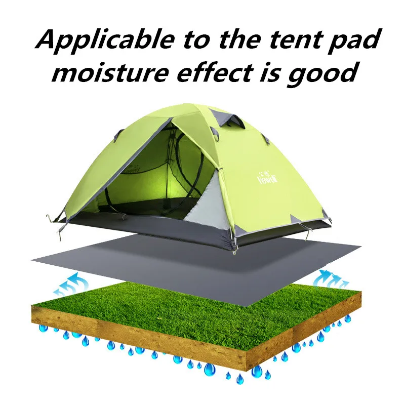 10000mm waterproof mat Camping outdoor moisture pad Picnic cloth Grass cushion Tent waterproof mats Foldable and easy to carry05