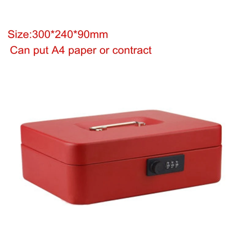 Portable Combination Password keyless Safe Money Jewelry Storage Collection Box with Compartment Tray Lockable Security Case 5