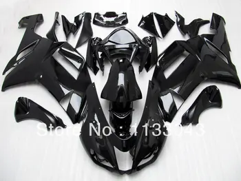 

7gifts+ Glossy black fairing kit FOR KAWASAKI NINJA ZX 6R 636 07 08 ZX-6R 07-08 ZX6R 2007 2008 ZX 6R 07 08 body & windscreen