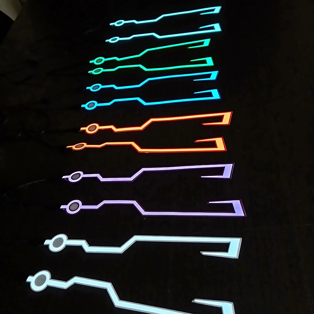 

DIY Motorcycle Helmet Decoration Cool Reflective Strip Helmet Light Night Signal Luminous Modified Helmet Stickers Kits