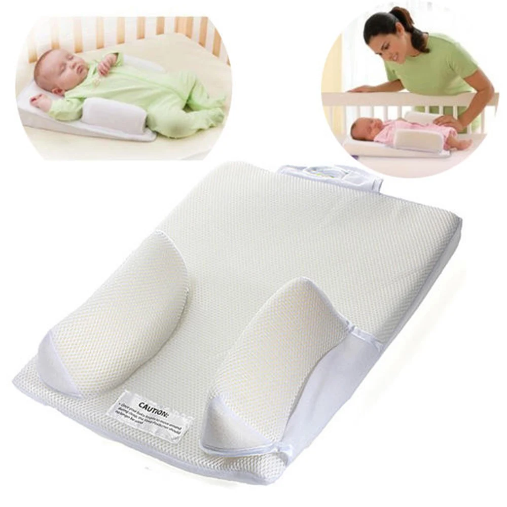 

Newborn Baby Infant Sleep Positioner Baby Safe Anti Roll Sleep Prevent Flat Head Shape anti-turn over anti-swelling milk pillow