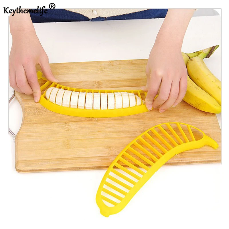 

Creative Banana Slicer Cutter Chopper Fruit Salad Cucumber Vegetable Peeler Shredders Kitchen Tool