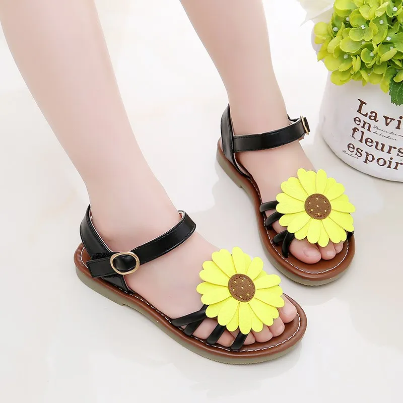 COZULMA Girls Summer Roman Shoes Baby Kids Sandals for Girls PU Leather Sun Flowers Shoes Princess Girls Sandals 1-12 Years COZULMA Girls Summer Roman Shoes Baby Kids Sandals for Girls PU Leather Sun Flowers Shoes Princess Girls Sandals 1-12 Years