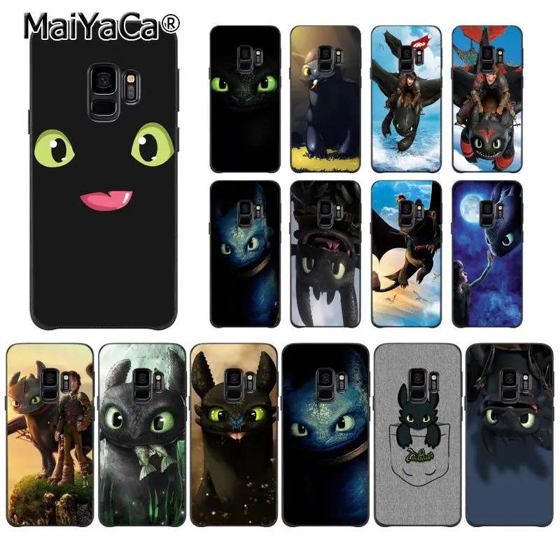 

MaiYaCa Toothless Train Your Dragon Coque Shell Phone Case for Samsung Galaxy S9 plus S7 edge S6 edge plus S5 S8 plus case