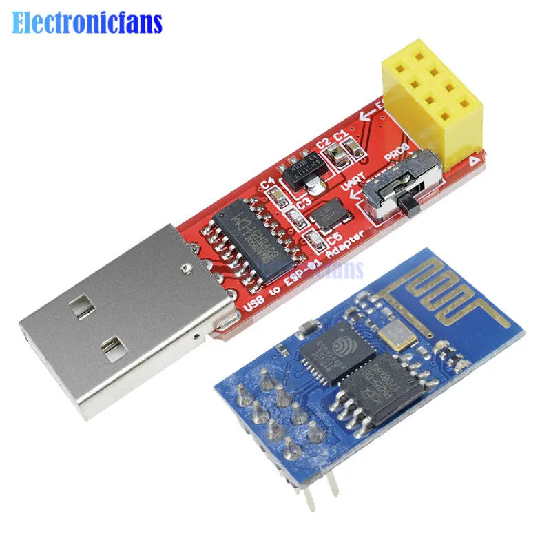 CH340 USB к ESP8266 серийный ESP-01 ESP-01S ESP01 ESP01S беспроводной Wifi разработчик плата модуль для Arduino программист адаптер