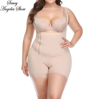 

SAUCY ANGELIA Women Waist Trainer Sexy Strap Butt Lifter Bodycon Corsets Cincher Body Shaper Lingeries Plus Size Shapewear 6XL