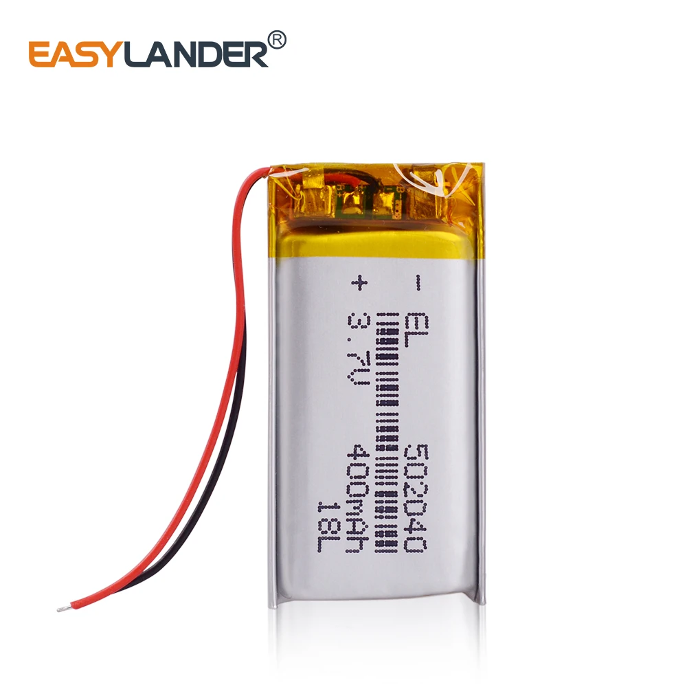 3 7 V 400mAh 502040 литий полимерная LiPo аккумуляторная батарея ионные ячейки для Mp3 Mp4 Mp5 DIY