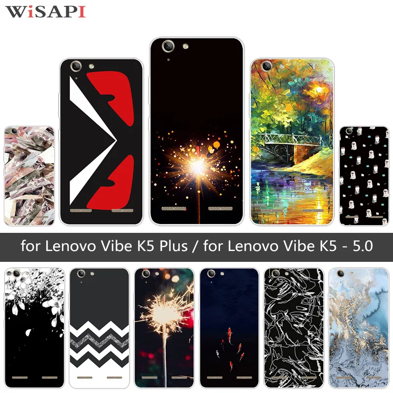 Для Lenovo Vibe K5 Plus Lemon 3 A6020 прозрачные темные чехлы для телефонов мягкий силиконовый