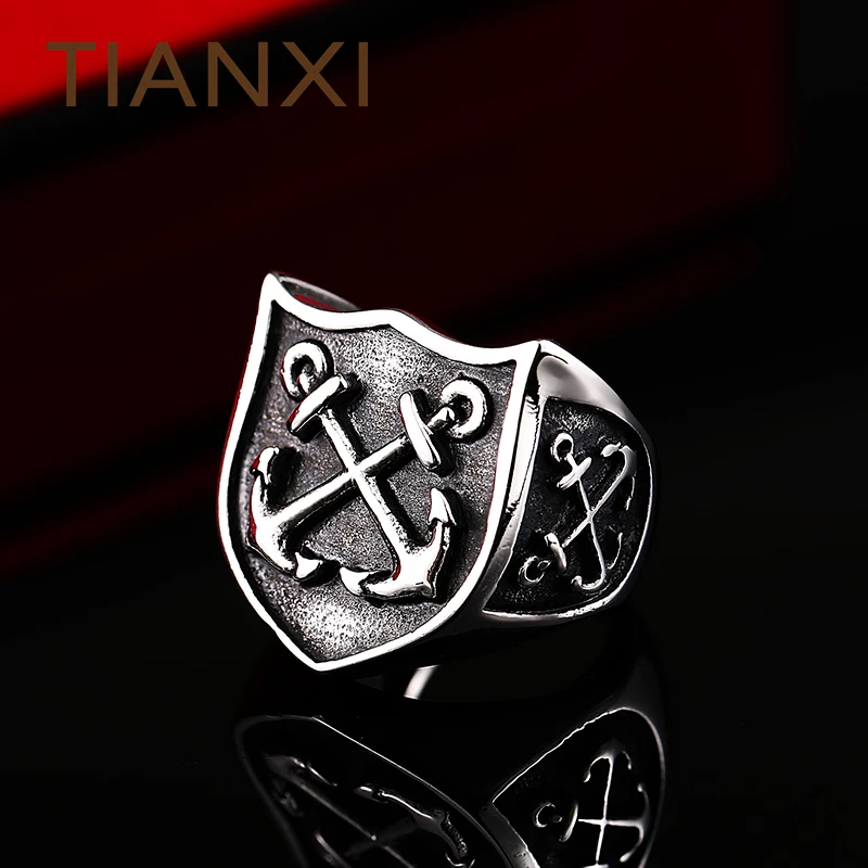TIANXI Одна деталь продажа нержавеющей Панк Якорь для человека высокое качество