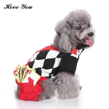 

Heve You Clothes Plaid Winter Dog Coats Jumpsuits Funny Magician Sets for Small Dogs Costume Grooming Cats Pajamas Pet Clothes