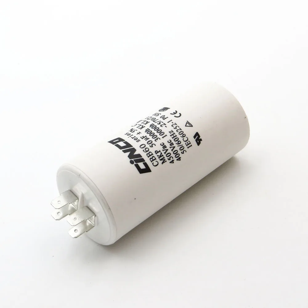 

CBB60 Motor Run Capacitors 50uF 400V 450V 4pins SH DB Polypropylene Film Ac 450VAC Water Pump electrical engine 50mfd 50mf