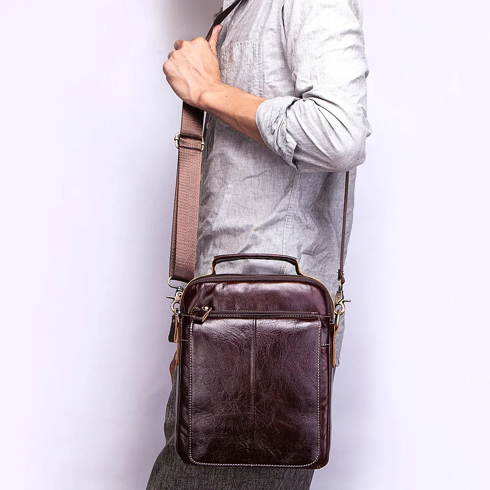 KAVI/'S® 100/% Cowhide Genuine Leather Original Messenger Bag Men Shoulder