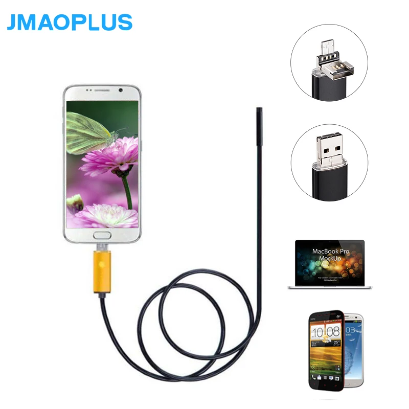 Внешняя камера для телефона Android Usb автомобильный эндоскоп скважин Windows & Macbook PC