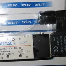 Тайваньский аутентичный электромагнитный клапан, пневматический регулирующий клапан, обратный электромагнитный клапан 4V110-06 DC24V