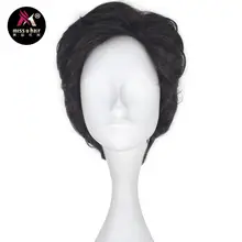 Miss U волосы для взрослых короткие волнистые коричневые пушистые волосы фильм косплей костюм парик для мужчин ролевые игры Хэллоуин Вечерние