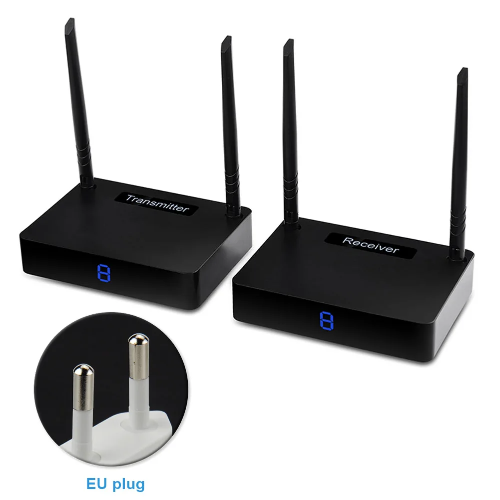 

1080P 60fps Receiver Wireless Durable Dual-antenna Design HDMI TV Sender Audio 350M