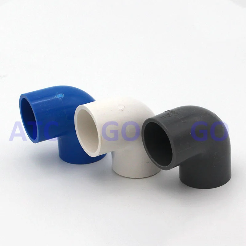 5Pcs 25mm Dia 40 Angle Degree Elbow PVC Pipe Fittings Adapters