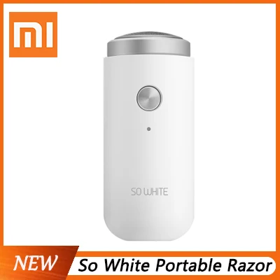 

XIAOMI SO WHITE ED1 Mini Electric Shaver Razor men portable Dry Wet USB Rechargeable beard trimmer washable Shaving IPX5