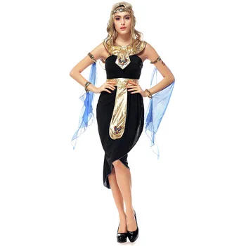 

New Arrival Stage Performance Arabia Goddess Cosplay Costume Halloween Female Latin Dancer Uniform Role Play Clothings L1810917