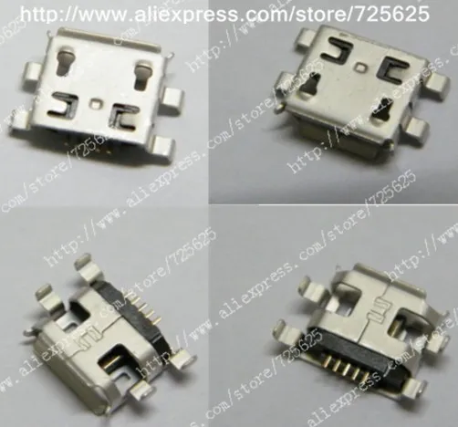 

Free Shipping 10pcs Micro mini usb connector jack for zte mobile v 970 V880 etc.